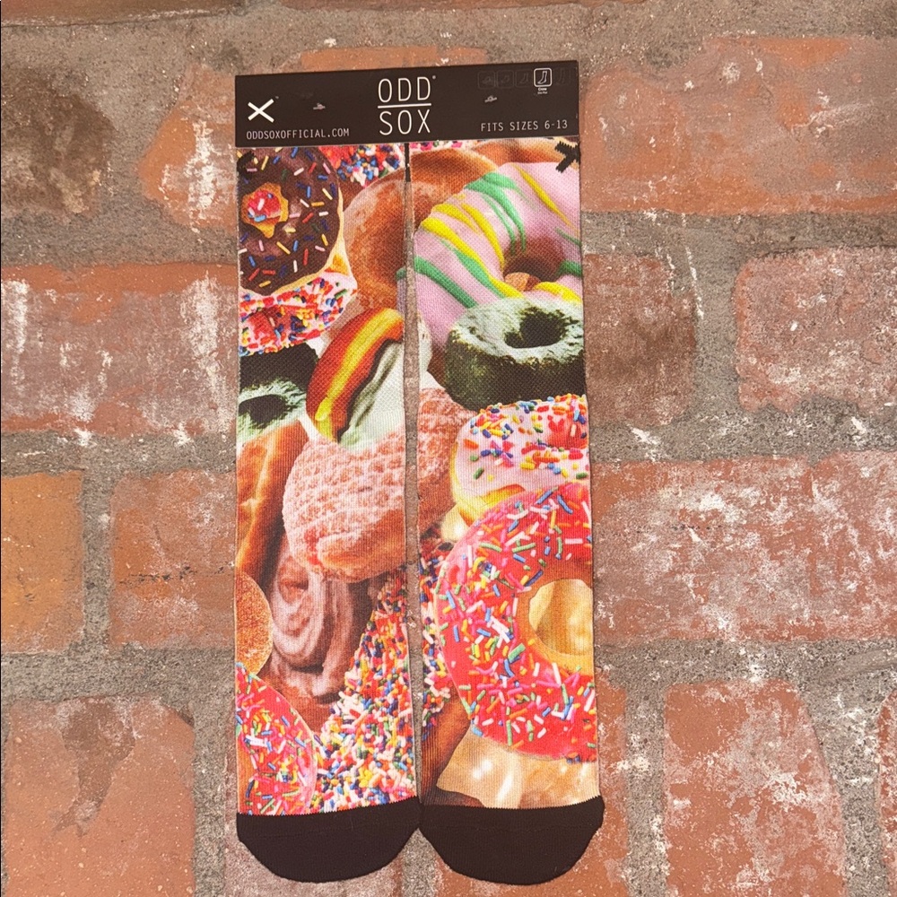 Fun Donut Print Socks